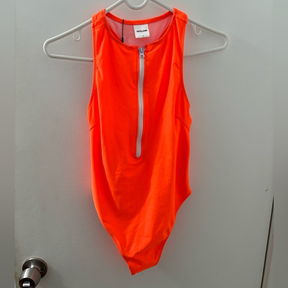 Goldie Vibrant Orange Swimsuit